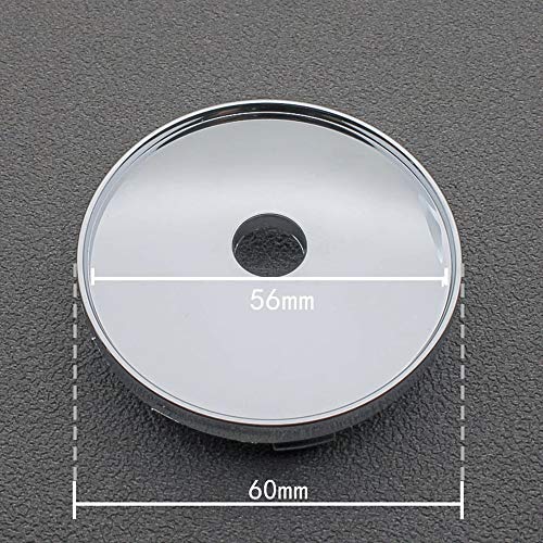 Car Auto Wheel Center Cover Hub Caps Tapacubos Llanta de Coche Cubiertas de Emblema de Insignia para Saab 9-3 9-5 900 9000 Saab 93 95, Accesorios de Estilo de Coche, 60 mm, 4 Piezas