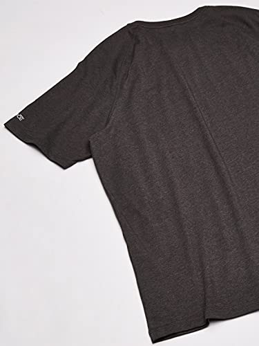 Carhartt Force Cotton Delmont Short-Sleeve T-Shirt Camiseta, Carbon Heather, L para Hombre