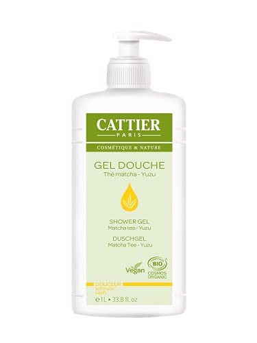 CATTIER Gel DE Ducha SUAVIZANTE te Matcha-Yuzu 887ml, Único, Estándar