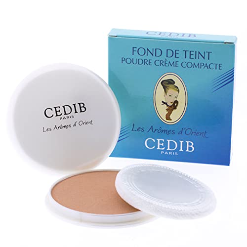 Cedib Paris Maquillaje Polvo Crema Compacto, Fond De Teint Poudre Crème Compacte, Les Arômes D'Orient, Damas 15 g