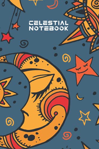 Celestial Notebook: Wide Ruled Zodaic Notebook Paper For Celestial Notebook Zodiac Cool Lined Celestial Notebook With Funny journal Notebook Astrological Sign Illustrations Cover