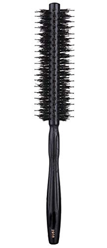 Cepillo de pelo redondo con cerdas de jabalí naturales y cerdas de nailon, Cepillo para dar volumen – 3,8 cm de diámetro