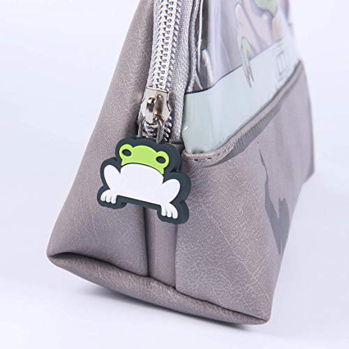 CERDÁ LIFE'S LITTLE MOMENTS CD-21-3218 Bolsa de Aseo Baby Yoda con Forro Interior-Licencia Oficial Star Wars, 100% PU, Multicolor, Estandar