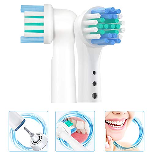 Chuangdi Paquete de 16 Precision Clean Cabezales de repuesto para cepillos de dientes eléctricos, compatible para Braun Oral-B Cepillo de dientes eléctrico