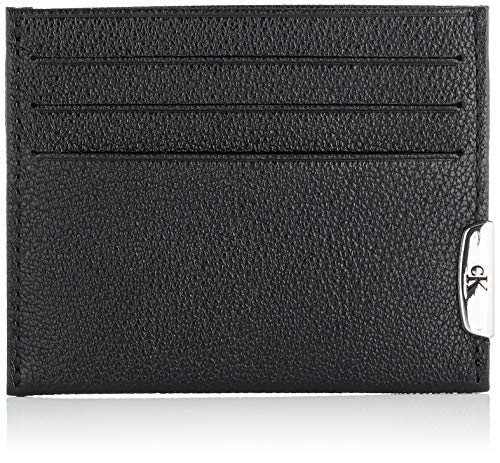 ck jeans Cardcase 6CC, Accesorio Billetera de Viaje para Hombre, Black, One Size