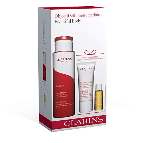 Clarins 57910 Set Body Fit, Exfoliante y Aceite, 240 ml