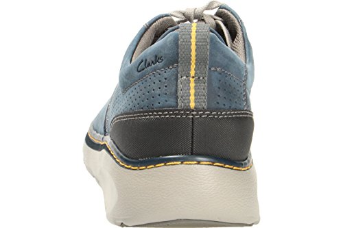 Clarks Charton Mix, Zapatos de Cordones Derby Hombre, Azul (Navy Leather), 39.5 EU