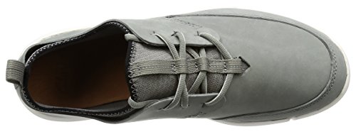 Clarks Triflow Form, Zapatillas Hombre, Gris (Grey Nubuck), 42 EU