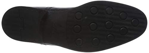 Clarks Whiddon Step, Slipper Hombre, Piel Negra, 45 EU