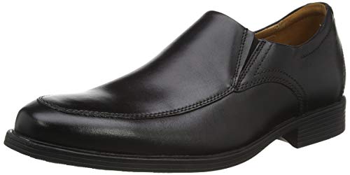 Clarks Whiddon Step, Slipper Hombre, Piel Negra, 45 EU