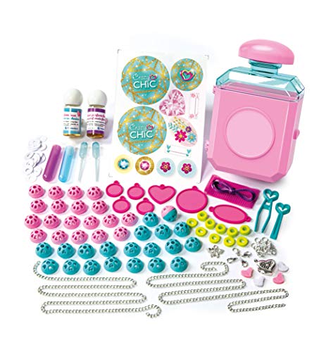 Clementoni - Crazy Chic- Perfumed Charms - Abalorios collares y pulseras infantiles- 6 años (18600)