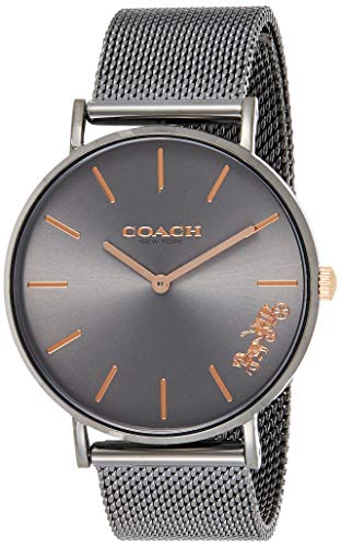 Coach Reloj de Pulsera de Malla de Acero IP Perry para Mujer Gris 14503127