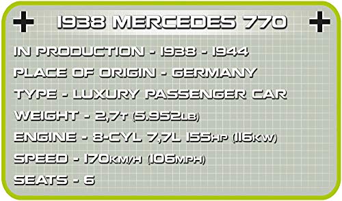 COBI- Mercedes-Benz Bloques, Color Gris (2407)