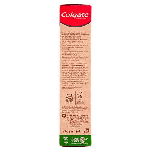 Colgate Smile For Good - Pasta dentífrica Vegan blanqueante, 75 ml