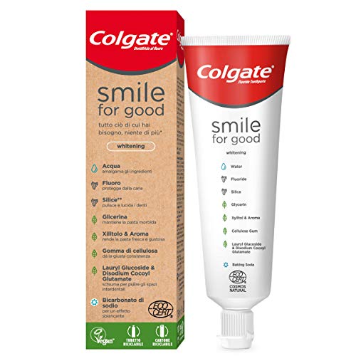 Colgate Smile For Good - Pasta dentífrica Vegan blanqueante, 75 ml