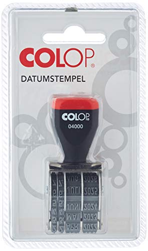 Colop Datumstempel 04000 4200420200 - Sello fechador (tamaño de la fuente de 4 mm)