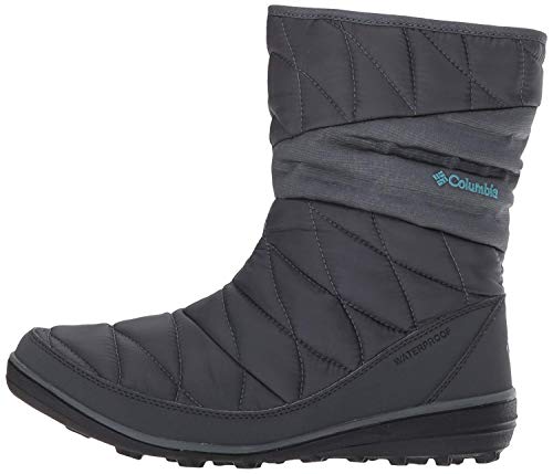 Columbia Mujeres Heavenly Slip II Omni-Heat Punta Cerrada Botas para Clima Frío, Graphite, Canyon Blue, Talla 5