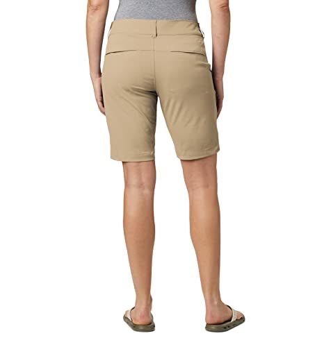 Columbia Saturday Trail Long Pantalones Cortos, Mujer, Color British Tan, tamaño 18