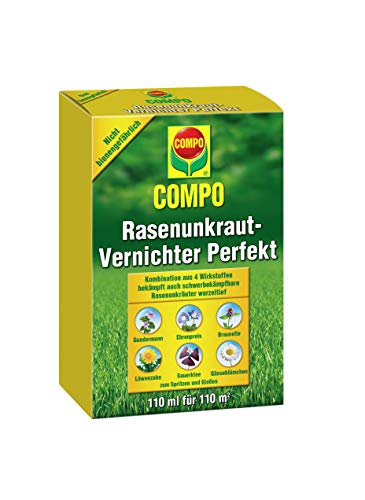 Compo Césped herbicida Malas Hierbas de vernichter 110 ml, Verde