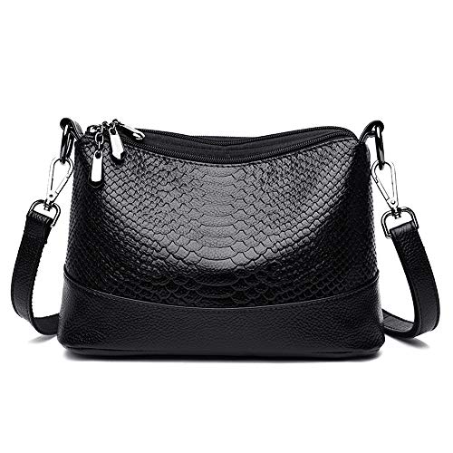 Coolives Bolso Bandolera para Mujer en Cuero PU Hobo Bolso Hombro Pequeña Elegant Bolsos de Mano Negro