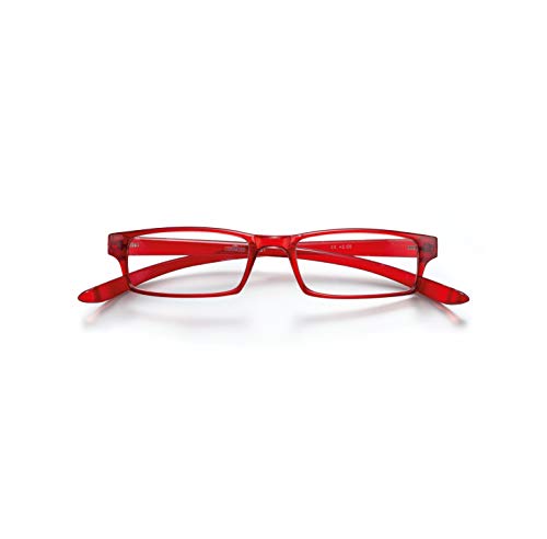 CORONATION Innova Gafas de Lectura Presbicia Vista Cansada (Hombre-Mujer-Unisex) Graduadas (+1.50) para Leer y Ver de Cerca, Rojo