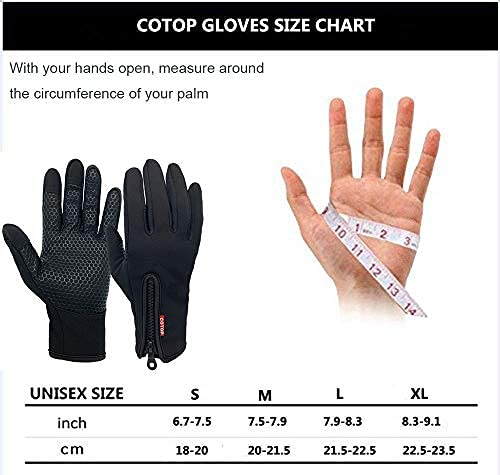 COTOP Guantes de ciclismo, guantes de pantalla táctil a prueba de viento al aire libre para ciclismo caza escalada jardinería camping y otros deportes al aire libre