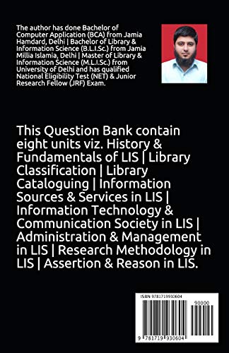 “Crack” Library & Information Science For NET/SET/JRF aspirants & B.Lib/M.Lib/M.Phil/Ph.D Entrance Exams Question Bank with Answers