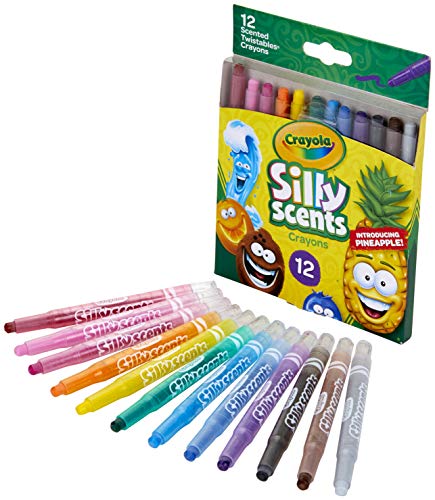 CRAYOLA Silly Scents Twistables - Lápices de cera, multicolor, 15,49 x 12,44 x 1,27 cm