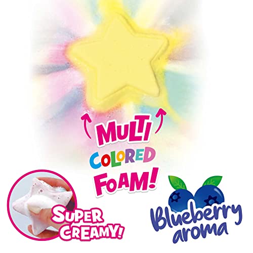 CRAZE INKEE 2 Set Bombas Niños Foamy Star Burbujas en Forma de Estrella Aditivo perfumado con arándanos, Juguetes baño, 30363, Multicolor