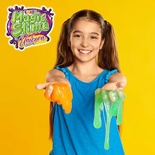 Craze Magic Slime Unicorn, Slime para niños de Unicornio, Slime para niñas con Sorpresa incluida, 6 Colores Disponibles 110ml , Assorted 35627