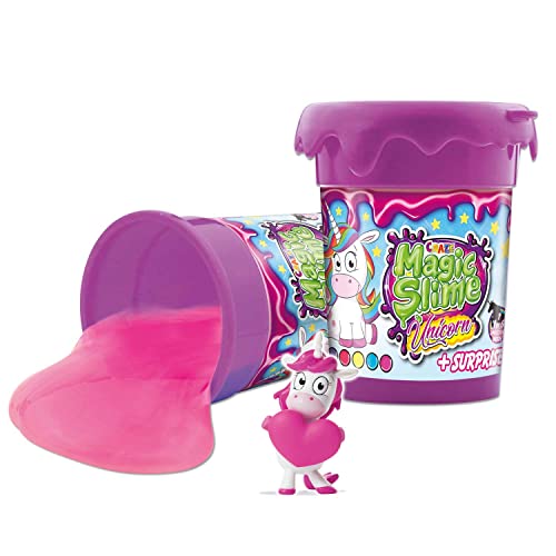 Craze Magic Slime Unicorn, Slime para niños de Unicornio, Slime para niñas con Sorpresa incluida, 6 Colores Disponibles 110ml , Assorted 35627