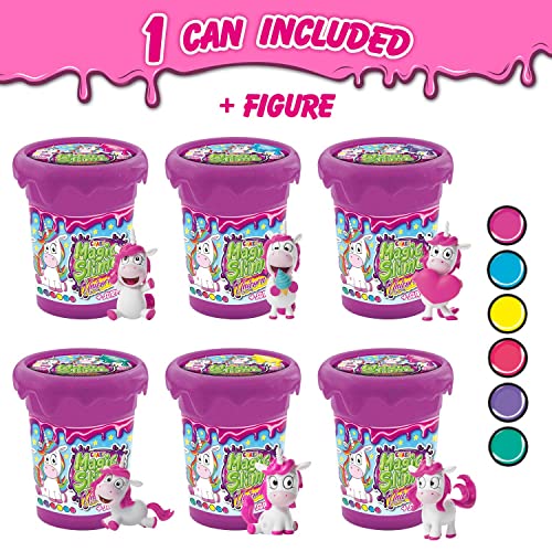 Craze Magic Slime Unicorn, Slime para niños de Unicornio, Slime para niñas con Sorpresa incluida, 6 Colores Disponibles 110ml , Assorted 35627