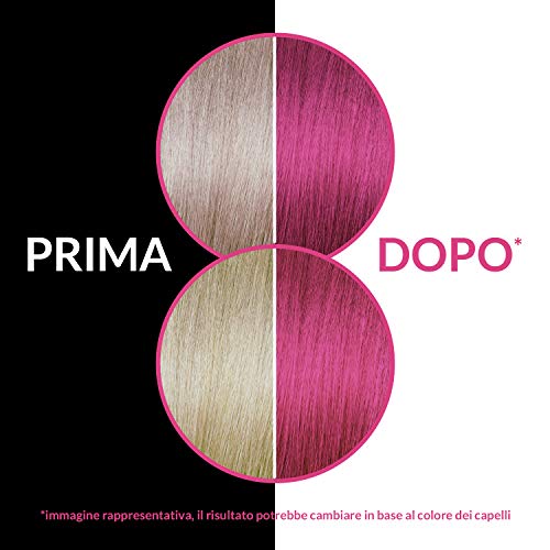 Crazy Fashion - Crema Colorante Semipermanente para el Cabello - Sin Amoníaco, Resorcinol ni PPD - Tintes Temporales para el Cabello - Colorante Disco Pink - Tubo de 100 ml