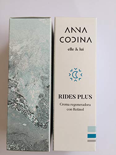 CREMA ANTIARRUGAS NOCHE "RIDES PLUS" con Retinol, Fitoproteoglicanos, Ceramidas, Isoflavonas, péptidos antiarrugas, aceite de Moringa y hamamelis 50 ml 