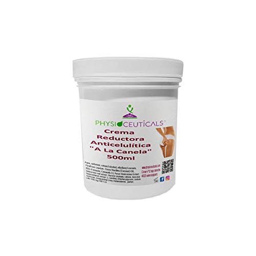 CREMA ANTICELULITICA REDUCTORA A LA CANELA 500 ml(Fucus, Laminaria,Hiedra,Castaño de Indias, Ruscus,Cafeina)