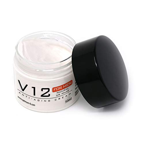 Crema Antiedad V12 Para Hombres Reino Unido Hecho Con Ingredientes Naturales Y Orgánicos 50ml