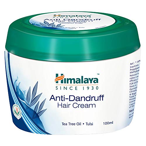 Crema de cabello anticaspa y anticaída Himalaya herbal y ayurvédico, para hombre y mujer, con aceite del árbol de té, 100 ml