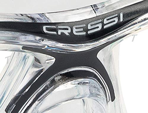 Cressi Eyes Evolution Crystal - Gafas de buceo transparente clear/schwarz Talla:medium