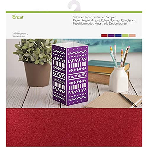 Cricut Muestrario de Papel Brillante, Deslumbrante, Multicolor, Talla única