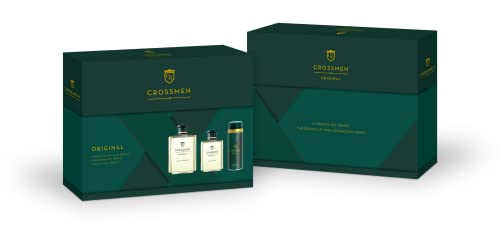 Crossmen Original Fragrance Set: Eau de Toilette 200 ml, Body Spray 150 ml y After Shave 100 ml, para Hombre