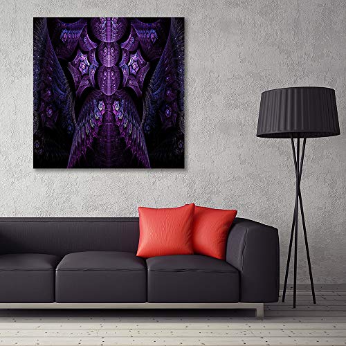 Cuadro en lienzo Mandala 40x40 cm Impresion en Calidad fotografica violetta