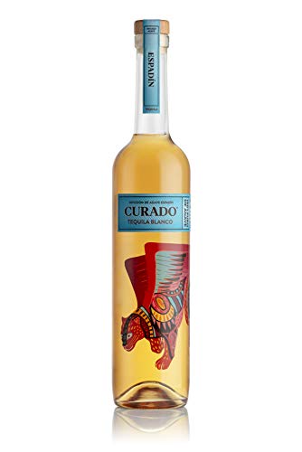 Curado - Tequila Premium Espadín, Tequila Macerado, Ahumado y con Toques Cítricos, Botella de 700ml