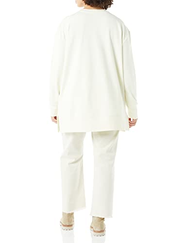 Daily Ritual Terry Cotton and Modal Side-Vent Tunic Camisa Tipo, Crema, XXL