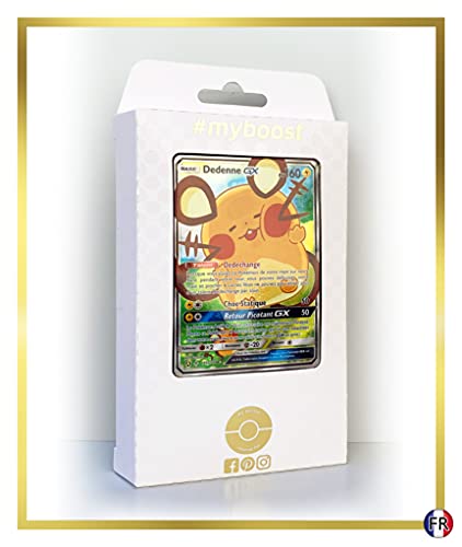 Dedenne-GX 195A/214 Full Art - Ultraboost X Soleil & Lune 10 Alliance Infaillible - Box de 10 Cartas Pokémon Francés