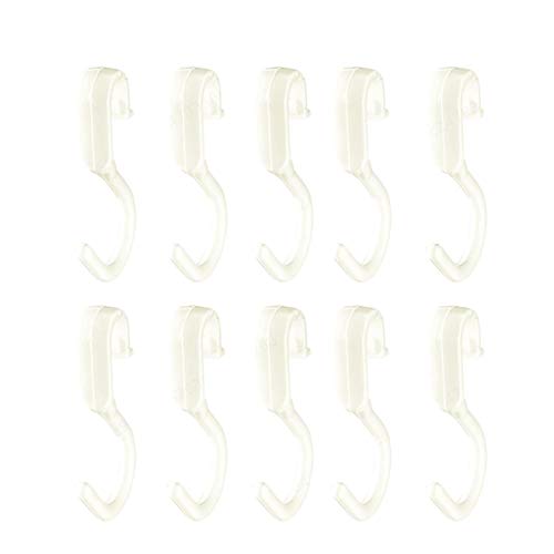 DeoMeat S Ganchos de Cocina Cuarto de baño (10pcs plástico Blanco)