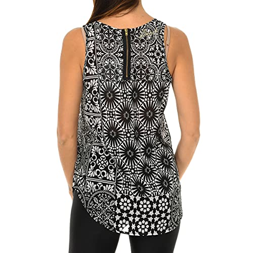 Desigual Dixit Blusa, Negro, M para Mujer