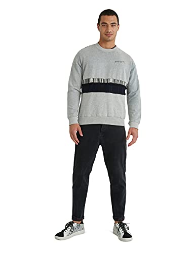 Desigual Sweat_SUEZ Sudadera, Black, M de los Hombres