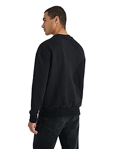 Desigual Sweat_Wayne Sudadera, Negro, L para Hombre