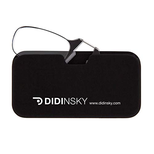 DIDINSKY Gafas de lectura sin patillas graduadas para hombre y mujer transparentes. Gafas de presbicia para hombre y mujer flexibles e irrompibles para vista cansada. Black +3.0 – MOMA