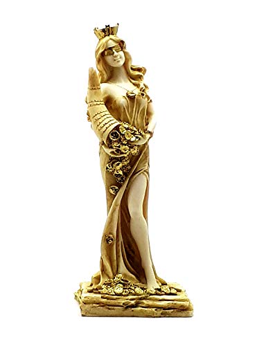 Diosa de riqueza tyche Lady suerte fortuna Estatua Escultura de alabastro 8.46 ΄ ΄